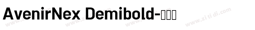 AvenirNex Demibold字体转换